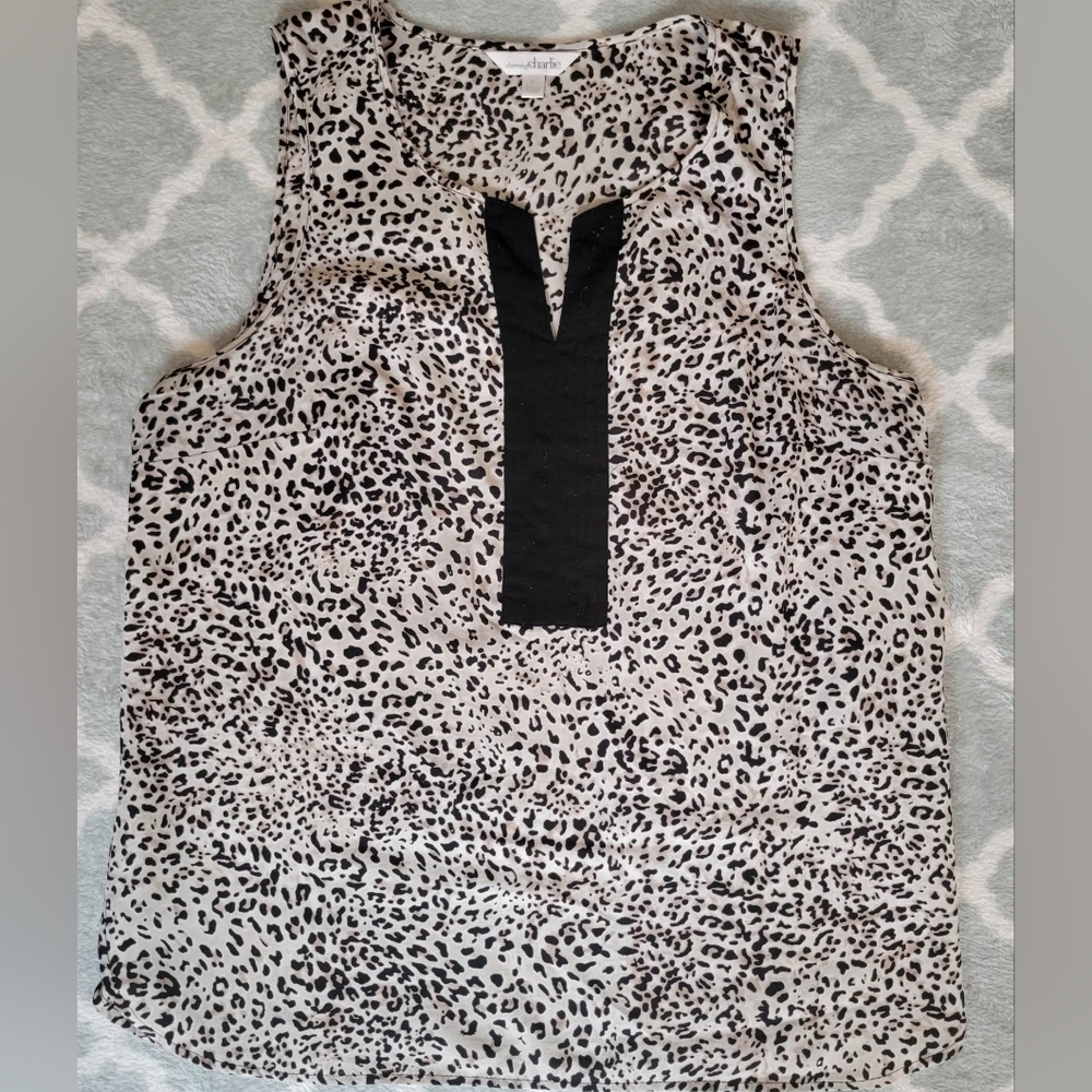 Charming Charlie Large animal print top